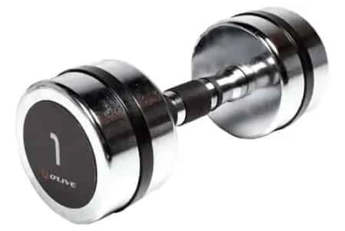 Real-Motion Αλτήρες Χρωμίου - Chromed Dumbbells 1Kg (362 49941)