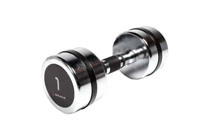 Real-Motion Αλτήρες Χρωμίου - Chromed Dumbbells 1Kg (362 49941)