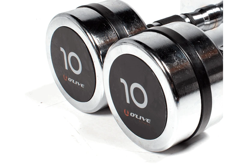 Real-Motion Αλτήρες Χρωμίου - Chromed Dumbbells 10Kg (362 49947)