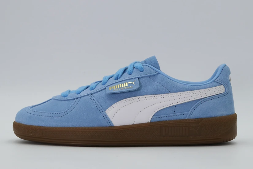 Puma Palermo Sneakers Γαλάζια, Λευκά, Καφέ