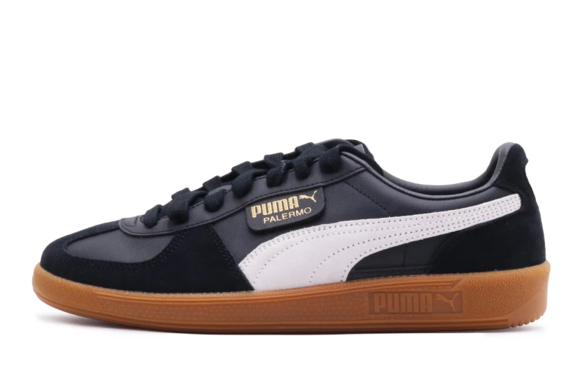 Puma Palermo Unisex Sneakers Μαύρα, Λευκά, Καφέ