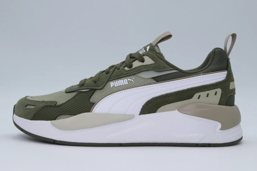 Puma X-Ray 3 SD Ανδρικά Sneakers Λαδί, Λευκά
