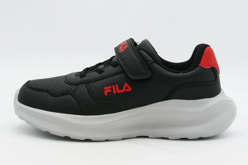 Fila Memory Fast 8 V Παιδικά Sneakers Μαύρα, Κόκκινα, Γκρι Ανοιχτό