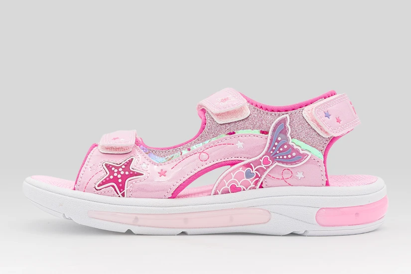 Fila Mermaid Velcro Lights Παιδικά Σανδάλια Ροζ, Διάφορα Χρώματα