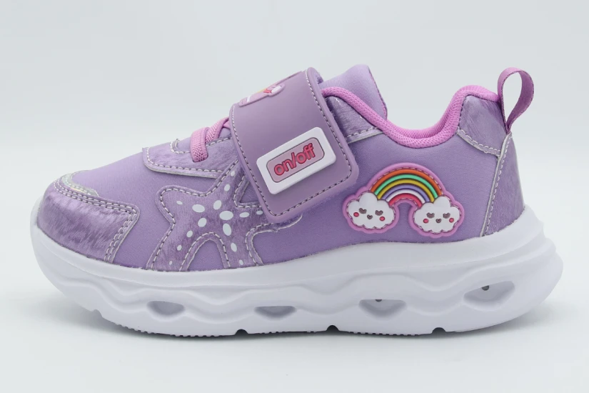 Fila Rainbow V Παιδικά Sneakers Μωβ, Λευκά, Διάφορα Χρώματα