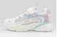Fila Space 4 Memory Velcro Παιδικά Sneakers Λευκά, Μωβ, Σιέλ