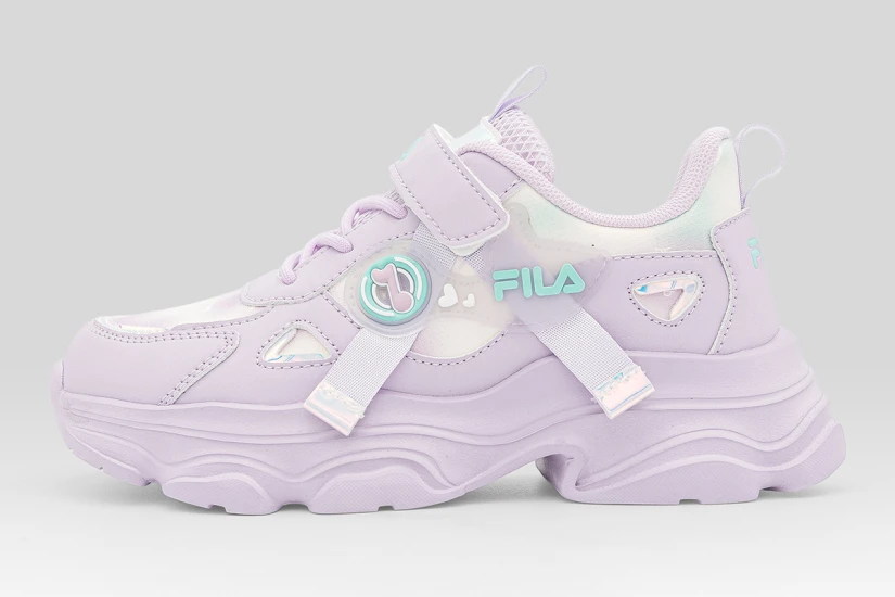 Fila Musha 3 Memory Velcro Παιδικά Sneakers Λιλά