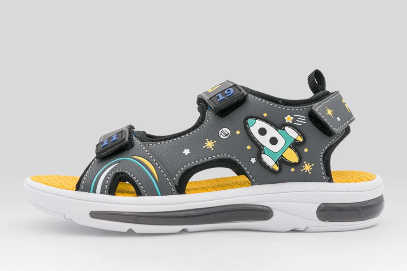 Fila Rocket Velcro Lights Παιδικά Σανδάλια Γκρι Σκούρο, Διάφορα Χρώματα