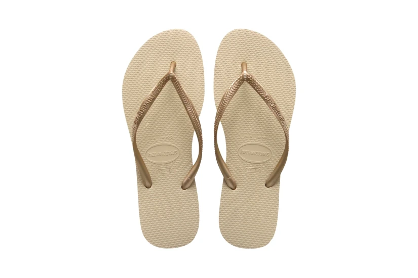 Havaianas Slim Σαγιονάρες Μπεζ, Χρυσές