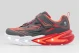 Skechers S Lights Flex-Glow Ultra Παιδικά Sneakers Ανθρακί, Λευκά, Κόκκινα, Πορτοκαλί
