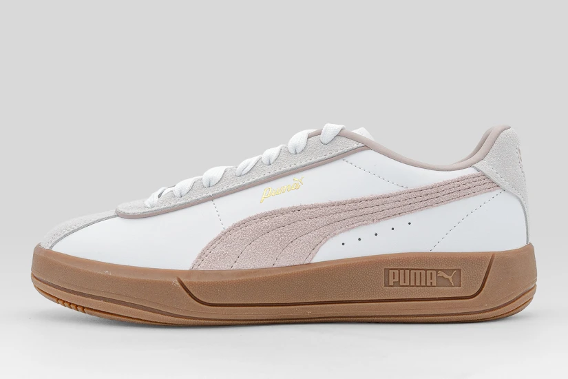 Puma Club Klassika Sneakers Λευκά, Μπεζ