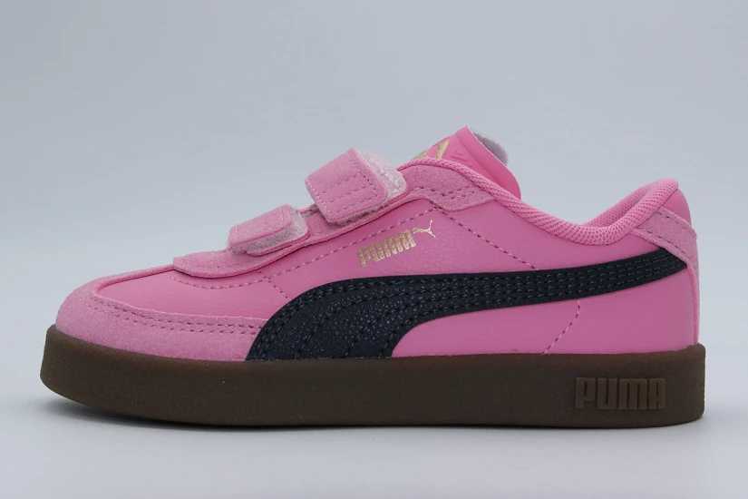 Puma Club II Era Infant Βρεφικά Sneakers Φούξια, Μαύρα, Καφέ