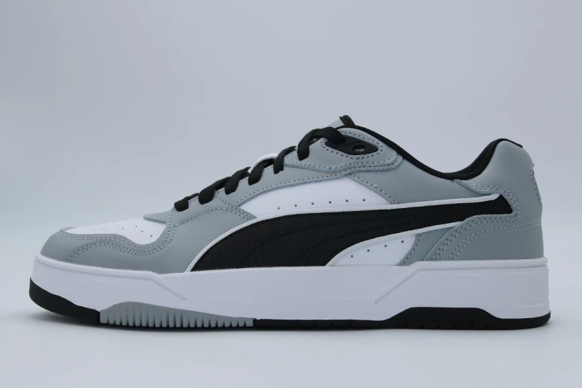Puma RBD Break Low Ανδρικά Sneakers Λευκά, Γκρι, Μαύρα