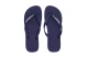 Havaianas Brasil Logo Unisex Σαγιονάρες Μπλε Σκούρο, Λευκές