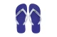 Havaianas Brasil Logo Unisex Σαγιονάρες Μπλε, Λευκές