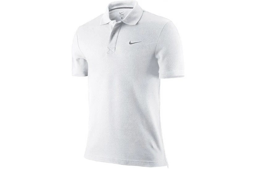 Nike Pique Ανδρικό Κοντομάνικο Polo T-Shirt Λευκό