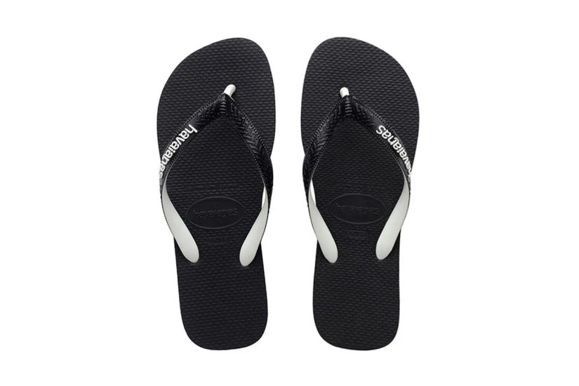Havaianas Top Mix Unisex Σαγιονάρες Μαύρες, Λευκές