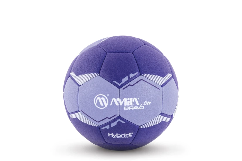 Amila Μπάλα Handball Bravo Lite Νο1 - Μωβ  Βιολετί  Λευκό (41313)