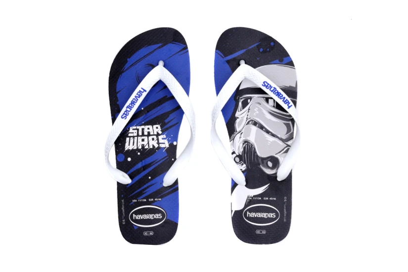 Havaianas Star Wars Unisex Σαγιονάρες Μπλε Σκούρο, Μαύρες, Λευκές