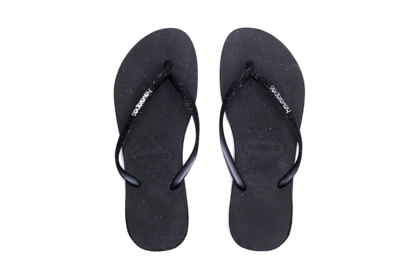 Havaianas Slim Sparkle Σαγιονάρες Μαύρες