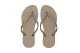 Havaianas Slim Sparkle Σαγιονάρες Μπεζ, Χρυσές