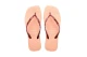 Havaianas Slim Square Logo Metallic Σαγιονάρες Ροζ, Φούξια