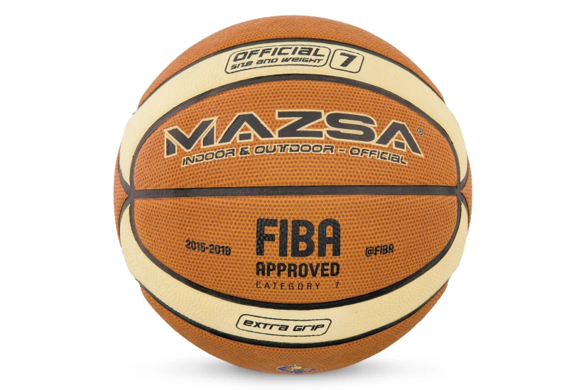 Amila Fiba Approved Mazsa 0Bb Μπάλα Μπάσκετ Καφέ, Μπεζ, Μαύρη