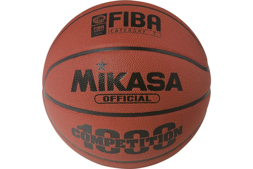 Amila Fiba Approved Mikasa BQ1000 Μπάλα Μπάσκετ Καφέ, Μαύρη