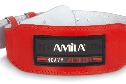 Amila Ζώνη ’Ρσης Βαρών Amila Δερμάτινη Κόκκινη Γ΄ Quality S (44305)