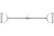 Amila Αξεσουάρ Τροχαλίας Pro Style Lat Bar 85Cm (44377)