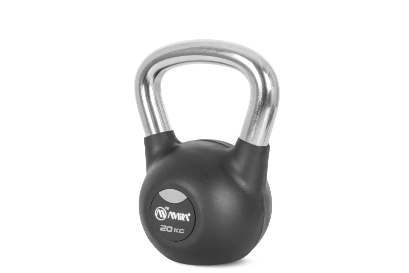 Amila Kettlebell Rubber Cover Cr Handle 20 Kg ? Μαύρο (44499)