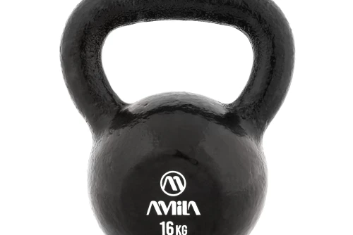 Amila Kettlebell Cast Iron Rubber Base 16 Kg - Μαύρο (44503)