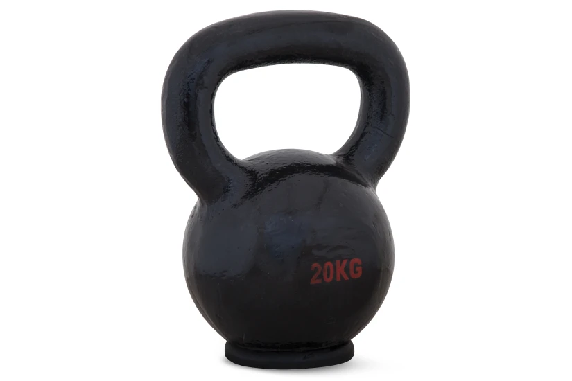 Amila Kettlebell Cast Iron Rubber Base 20 Kg - Μαύρο (44508)