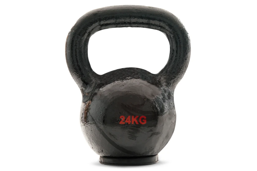 Amila Kettlebell Cast Iron Rubber Base 24 Kg - Μαύρο (44510)