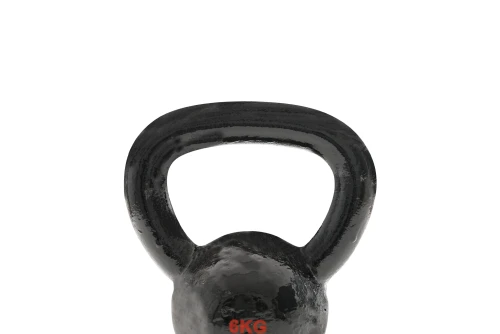Amila Kettlebell Cast Iron Rubber Base 6 Kg - Μαύρο (44521)