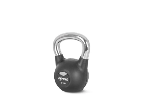 Amila Kettlebell Rubber Cover Cr Handle 6 Kg ? Μαύρο (44571)