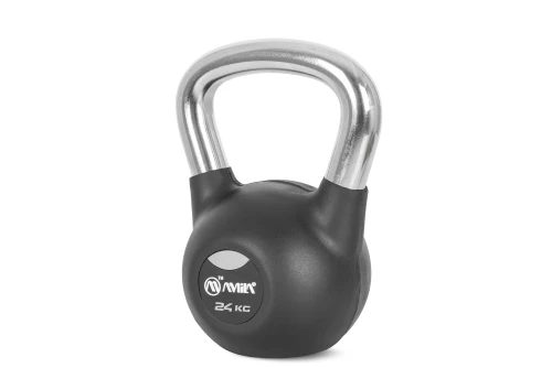 Amila Kettlebell Rubber Cover Cr Handle 24 Kg ? Μαύρο (44573)