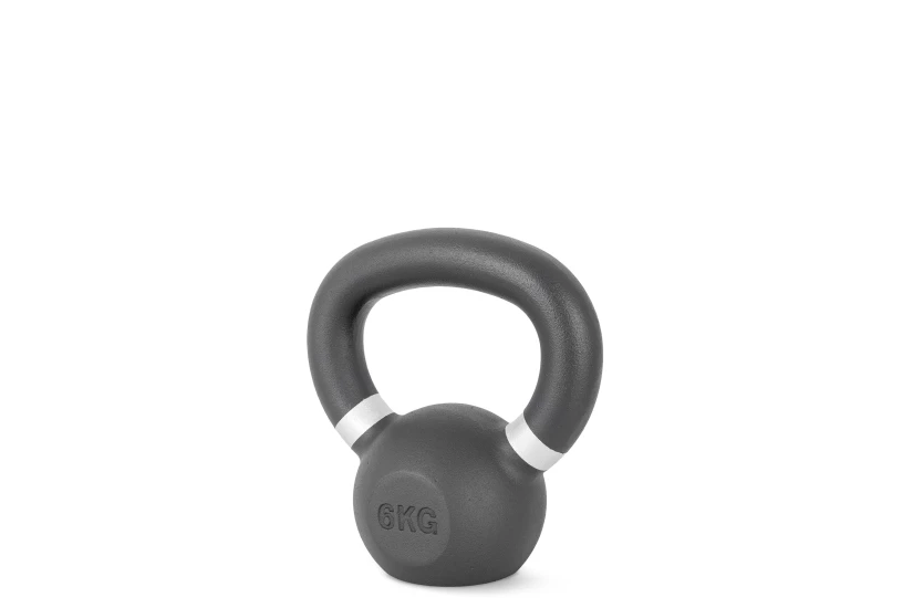 Amila Kettlebell Cast Iron 6 Kg - Μαύρο  Λευκό (44681)