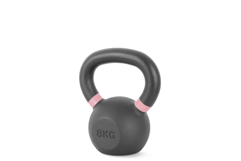 Amila Kettlebell Cast Iron 8 Kg - Μαύρο  Ροζ (44682)
