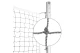 Amila Δίχτυ Volley 2,5mm με Ξύλο