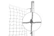 Amila Δίχτυ Volley 1,5Mm Με Συρματόσχοινο (44928)