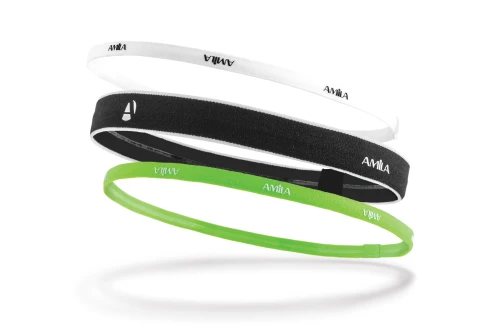 Amila Hairband Προπόνησης Amila Hair Band Set 3-Pack (45710)