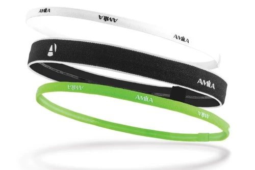 Amila Hairband Προπόνησης Amila Hair Band Set 3-Pack (45710)