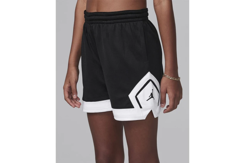 Jordan Dri-FIT MJ Diamond Αθλητικό Σορτς Μαύρο, Λευκό