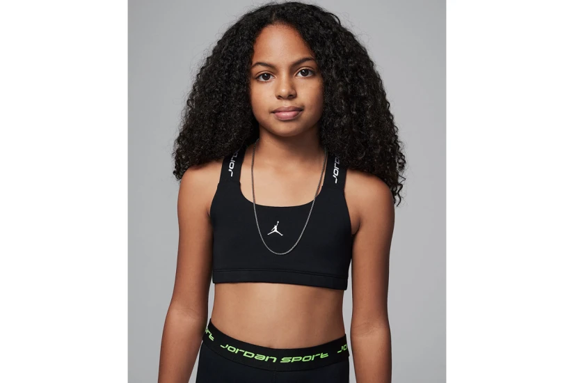 Jordan Dri-Fit Sport Indy Παιδικό Μπουστάκι Μαύρο