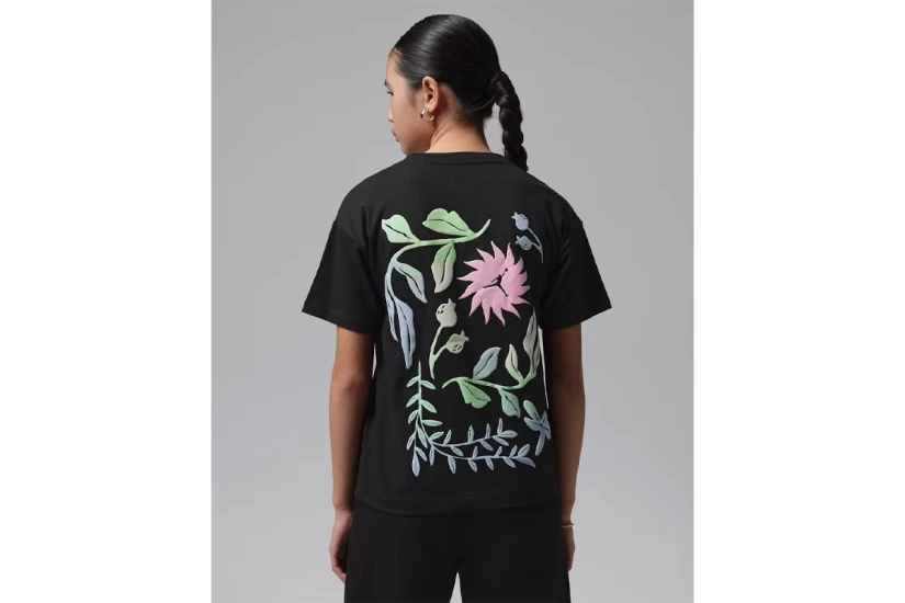 Jordan Puff Floral Παιδικό Κοντομάνικο T-Shirt Μαύρο, Διάφορα Χρώματα