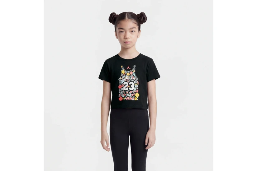 Jordan Floral Παιδικό Κοντομάνικο T-Shirt Μαύρο, Διάφορα Χρώματα