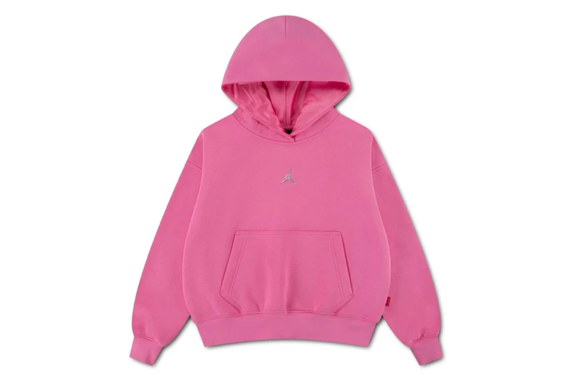 Jordan Brooklyn Fleece Παιδικό Φούτερ με Κουκούλα Ροζ