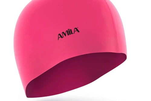 Amila Σκουφάκι Κολύμβησης Amila Medium Hair Ροζ (47022)