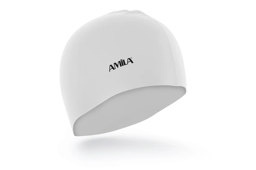 Amila Medium Hair Σκουφάκι Κολύμβησης Λευκό